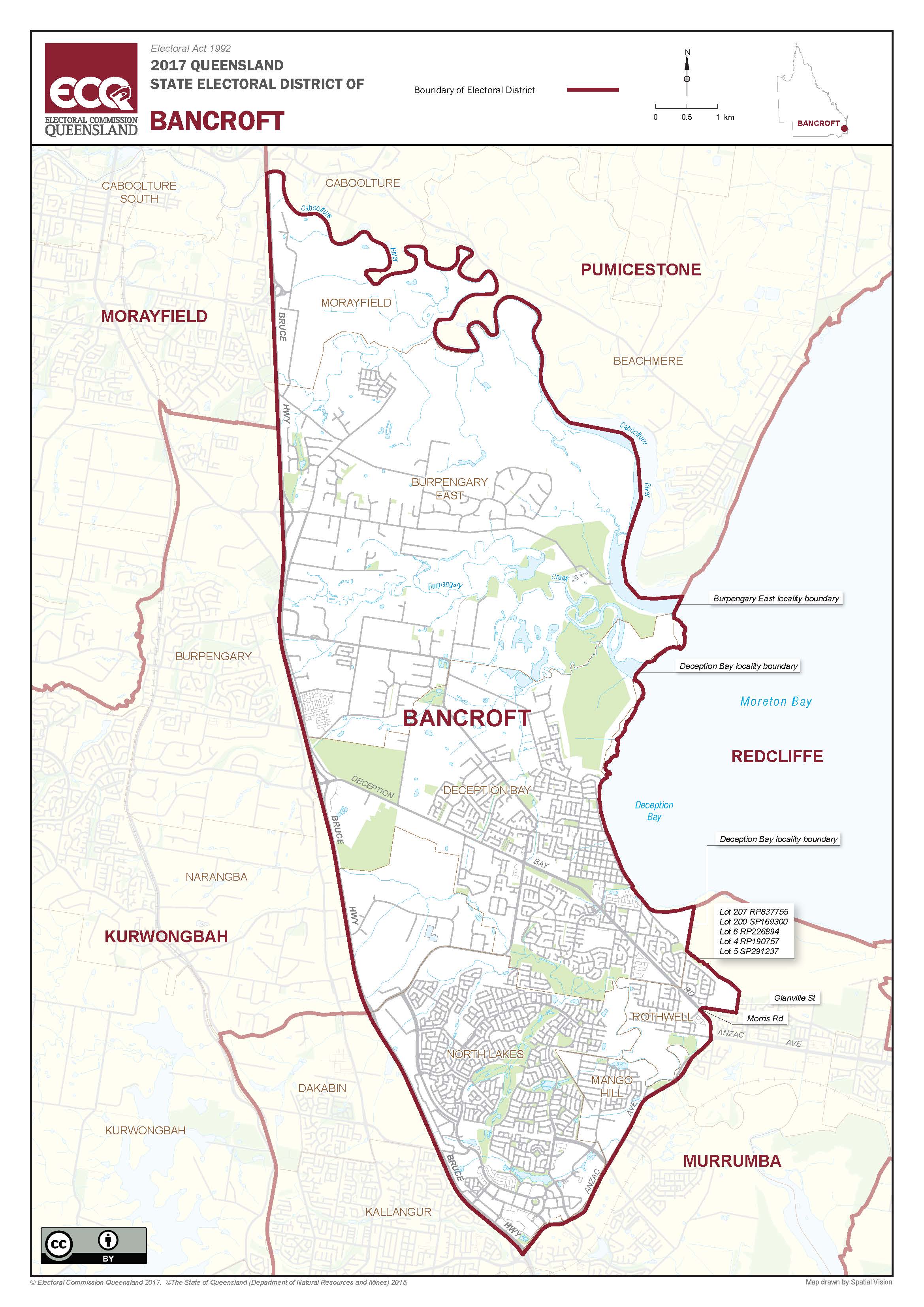 Boundary map of Bancroft